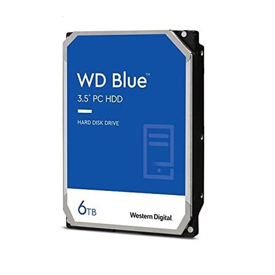 HDD|WESTTERN DIGITAL|Sininen|6TB|SATA|256 Mt|5400 rpm|3,5"|WD60EZAX