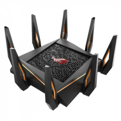 Reititin Asus GT-AX11000 kolmikaistainen WiFi pelireititin ROG Rapture, musta