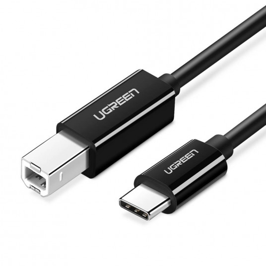 USB 2.0 CB UGREEN US241 - 2m tulostinkaapeli (musta)
