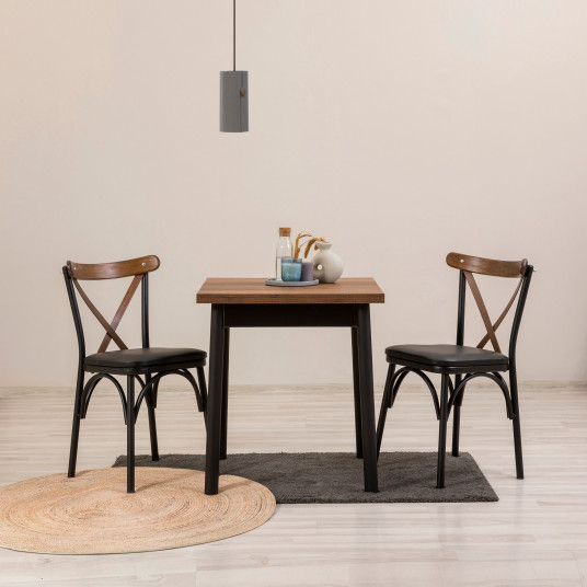Ruokapöytä ja tuolit Hanah Home OLV-KARE-TK4