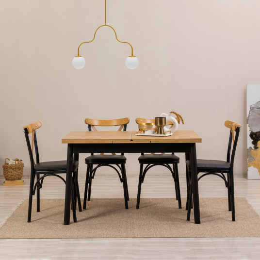 Ruokapöytä ja tuolit Hanah Home OLV-AC-TK16