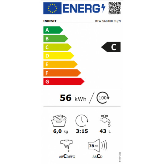 Pesukone  Indesit BTW S60400 EU/N