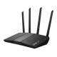 ASUS RT-AX57 langaton reititin Gigabit Ethernet Dual Band (2,4 GHz / 5 GHz) musta