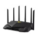 Asus Dual Band WiFi6 Gigabit Router TUF Gaming AX6000 802.11ax, 1148+4804 Mbit/s, 10/100/1000 Mbit/s, Ethernet LAN (RJ-45) portit 5, Antennityyppi Ulkoinen