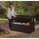 Säilytyslaatikko - penkki Keter PATIO BENCH 227 L (ruskea väri)