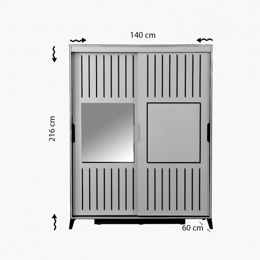Kaappi Pasific Home Fuga - 140 tammi