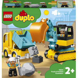 LEGO® 10931 DUPLO kaupunkiauto- ja tela-alustainen kaivinkone