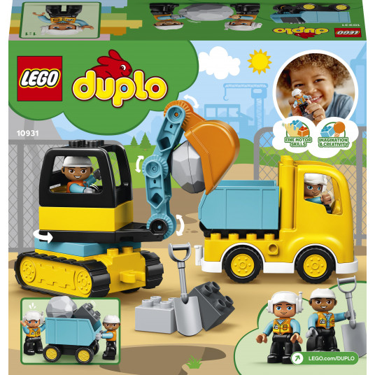 LEGO® 10931 DUPLO kaupunkiauto- ja tela-alustainen kaivinkone