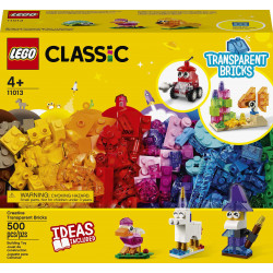 LEGO® 11013 CLASSIC Luovat läpinäkyvät palikat