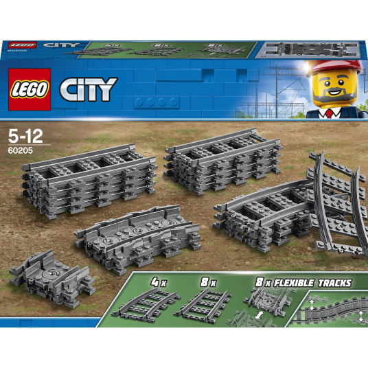 LEGO® 60205 CITY Junat Jäljet ja käännökset