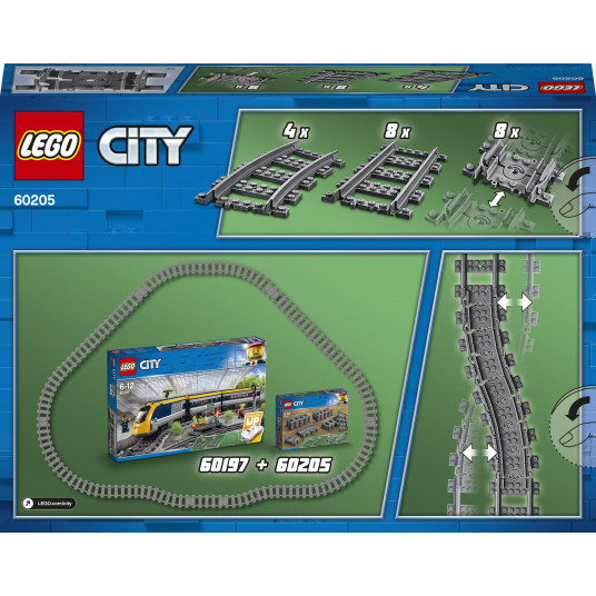 LEGO® 60205 CITY Junat Jäljet ja käännökset