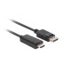 Kaapeli Lanberg DisplayPort to HDMI Cable CA-DPHD-11CC-0030-BK 3 m