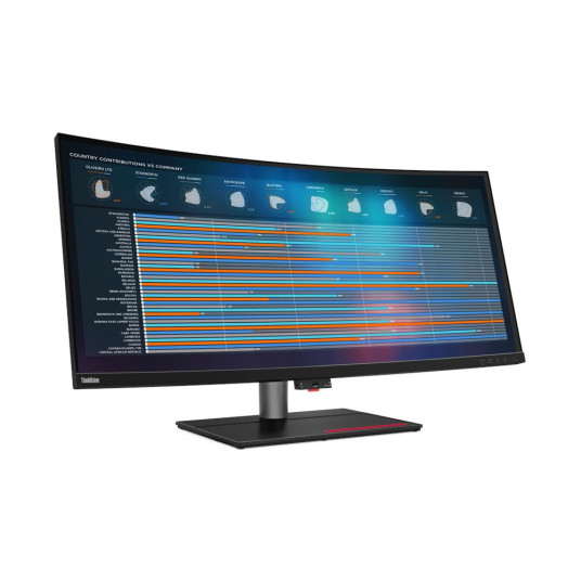 Lenovo ThinkVision P40w-20 39,7", IPS, WUHD, 21:9, 4 ms, 300 cd/m², musta, 5120 x 2160, 75 Hz, HDMI-porttien määrä 1, 1x Thunderbolt 4 -kaapeli (40 Gbps)