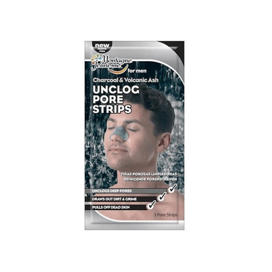 Montagne Jeunesse Charcoal Volcanic Ash Unclog Pore Strips 3 yksikköä