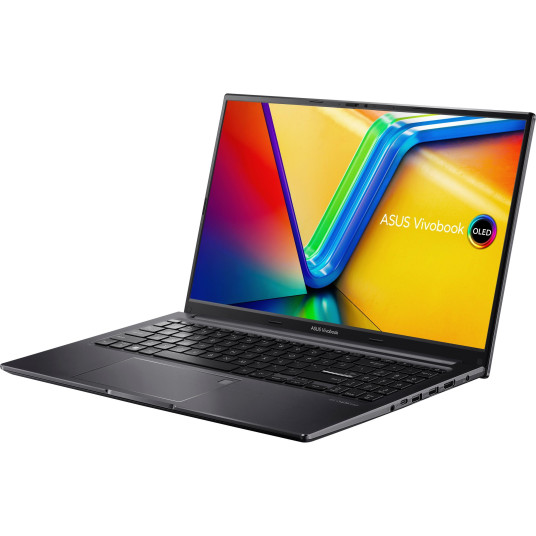 Asus Vivobook 15 OLED M1505YA-MA085W Indie Black, 15.6", OLED, 2.8K, 2880 x 1620 pikseliä, kiiltävä, AMD Ryzen 7, 7730U, 16 Gt, SSD, 8GB DDR4 mukana + 8GB 5MM2 Radeon Graphics, ei optista asemaa, Windows 11 Home, 802.11ax, Bluetooth ver