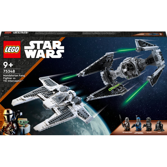 LEGO® 75348 Star Wars™ Mandalorian Fang Fighter vs TIE Interceptor™