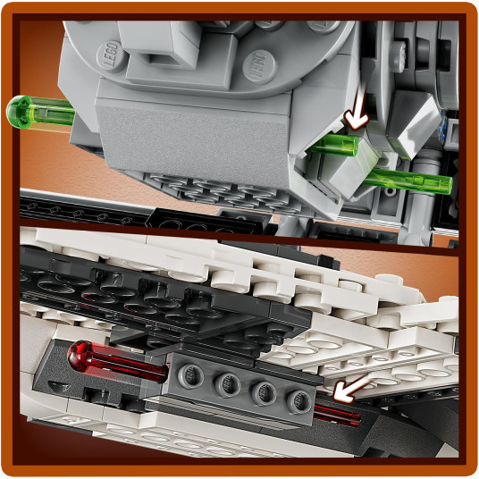 LEGO® 75348 Star Wars™ Mandalorian Fang Fighter vs TIE Interceptor™