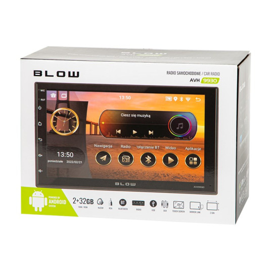 Radio BLOW AVH-9930 2DIN 7" GPS Android 11