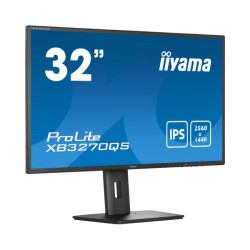 80cm/31.5" (2560x1440) Iiyama ProLite XB3270QS 16:9 4ms IPS DisplayPort HDMI DVI VESA-kaiutin WQHD musta