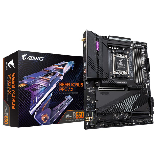 Gigabyte B650 AORUS PRO AX emolevy AMD B650 AM5 kanta ATX