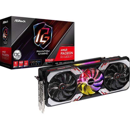 Asrock RX 6800 XT Phantom Gaming 16GB OC -näytönohjain