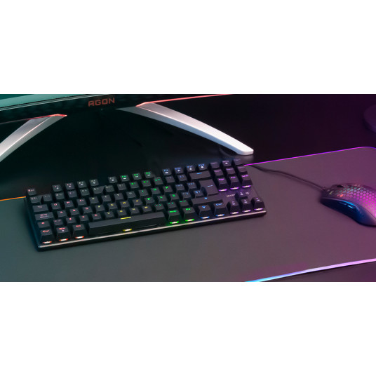 Mars Gaming MK80 Gaming mekaaninen näppäimistö RGB / ruskea kytkin / US
