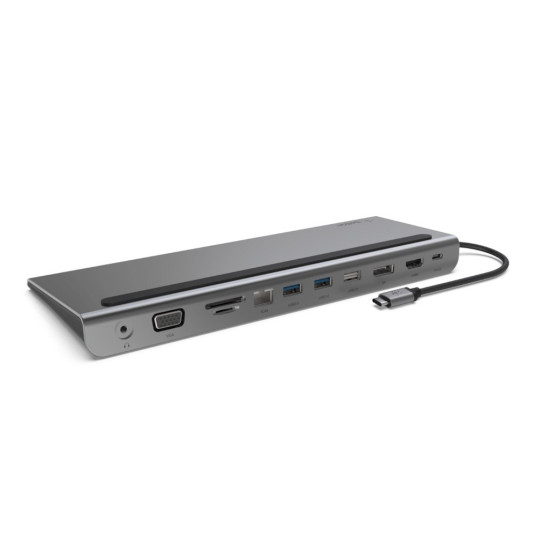Belkin INC004BTSGY kannettavan telakointi/liitintoistin langallinen USB 3.2 Gen 1 (3.1 Gen 1) Type-C musta, harmaa