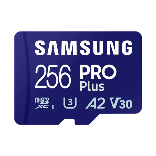 Samsung microSD Card Pro Plus 256 Gt, MicroSDXC, Flash-muistiluokka 10