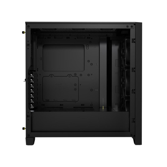 Corsair Tempered Glass PC Case iCUE 4000D RGB AIRFLOW Sivuikkuna, Musta, Keskitorni, Virtalähde mukana Ei