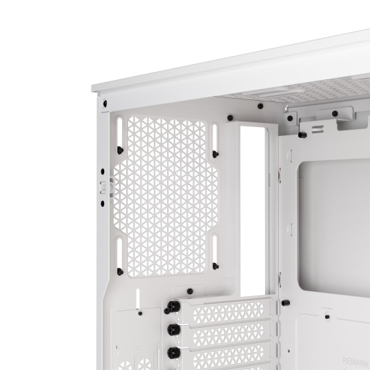 Corsair Tempered Glass PC Case iCUE 4000D RGB AIRFLOW Sivuikkuna, Valkoinen, Keskitorni, Mukana virtalähde Ei