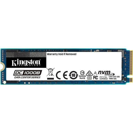 SSD|KINGSTON|SSD-sarja DC1000B|240GB|PCIE|NVMe|NAND-flash-tekniikka TLC|Kirjoitusnopeus 290 Mt/s|Lukunopeus 2200 Mt/s|Muotokerroin M.2|MTBF 2000000 tuntia|SEDC1000BM