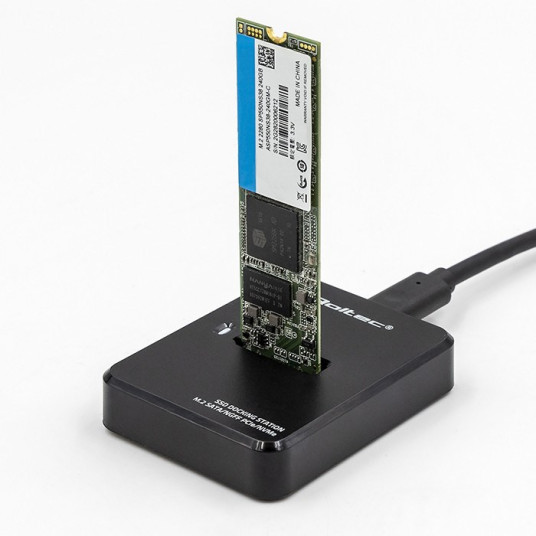 Qoltec 50313 -telakointiasema SSD M.2 SATA/PCIe | NGFF/NVMe | USB 3.1