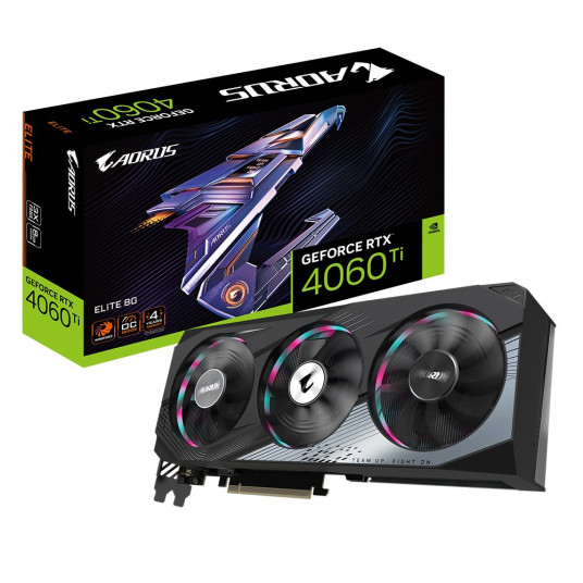 Gigabyte AORUS GeForce RTX 4060 Ti ELITE 8G NVIDIA 8GB GDDR6