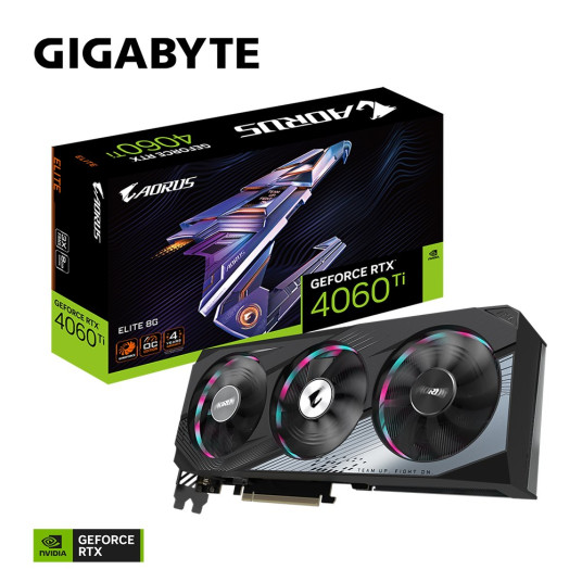 Gigabyte AORUS GeForce RTX 4060 Ti ELITE 8G NVIDIA 8GB GDDR6