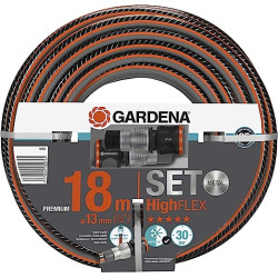 Letku Gardena "Highflex" 13 mm (1/2"), 18 m "Premium" liittimillä. 10x10, 18062-20