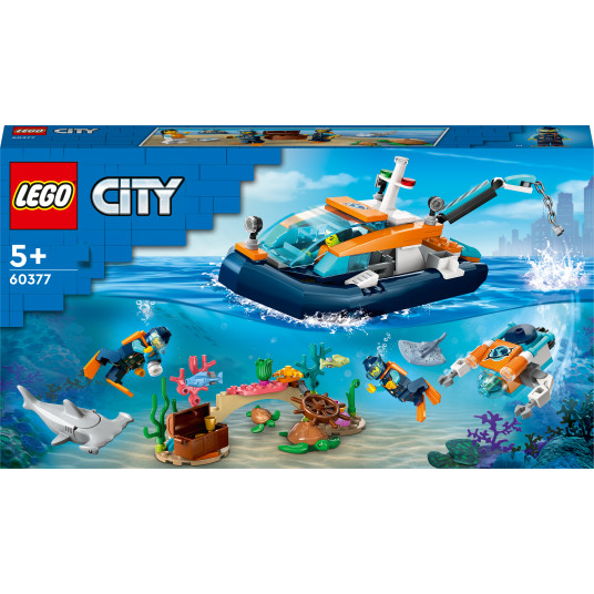 LEGO® 60377 CITY Diver Explorer -laiva