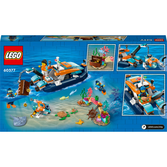 LEGO® 60377 CITY Diver Explorer -laiva