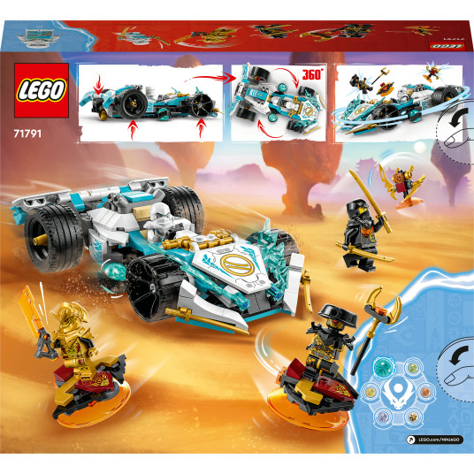 LEGO® 71791 NINJAGO Zane Dragon Power Spinjitzu -kilpaauto