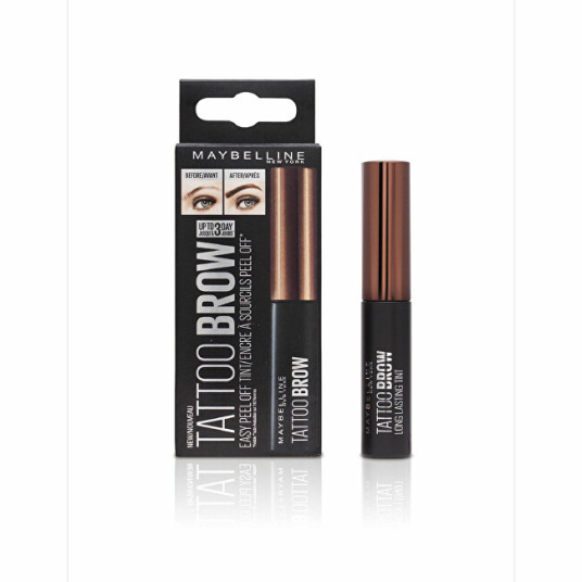 Maybelline - Puolipysyvä kulmakarvojen väri (Tattoo Brow Eyebrow Color) - Keskiruskea