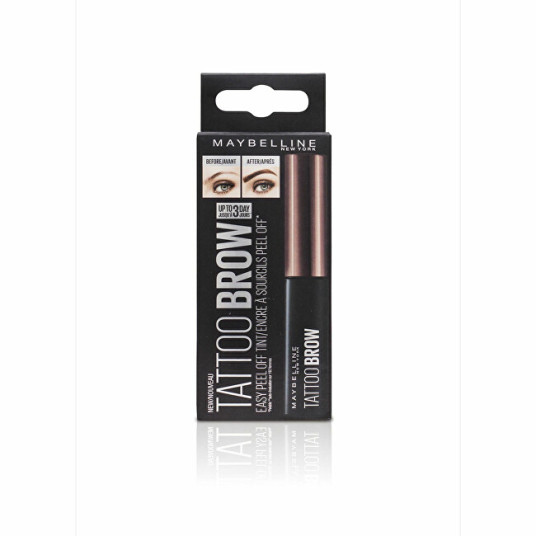 Maybelline - Puolipysyvä kulmakarvojen väri (Tattoo Brow Eyebrow Color) - Keskiruskea