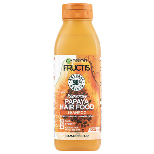 Garnier - Regeneroiva shampoo vaurioituneille hiuksille Fructis Hair Food (Repairing Papaya Shampoo) 350 ml
