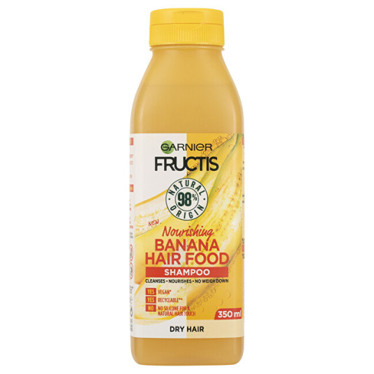 Garnier - Ravitseva shampoo kuiville hiuksille Fructis Hair Food (Banana Nourishing Shampoo) 350 ml