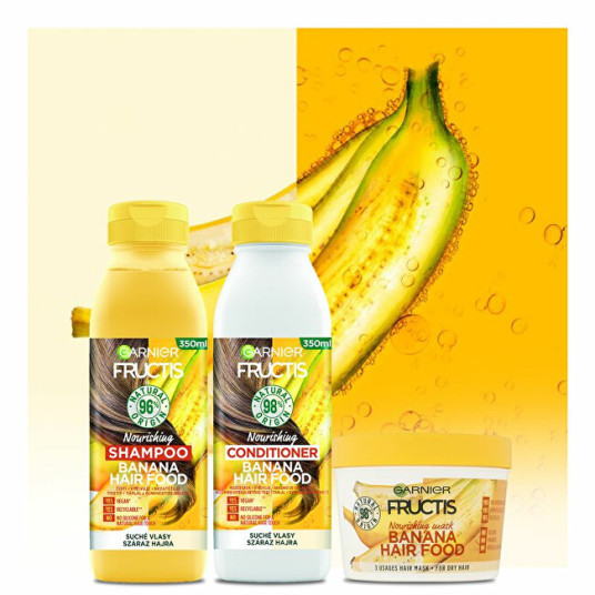 Garnier - Ravitseva shampoo kuiville hiuksille Fructis Hair Food (Banana Nourishing Shampoo) 350 ml