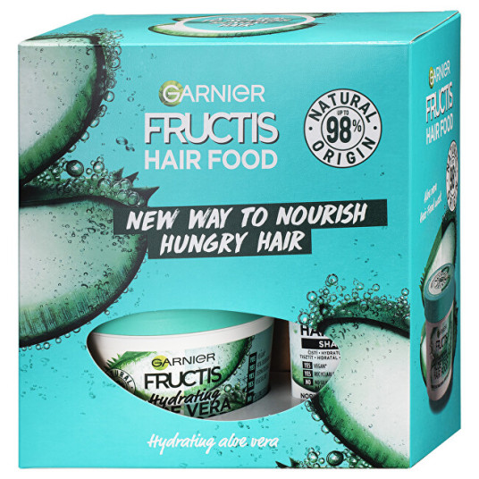 Garnier - Kosmeettinen setti normaaleille ja kuiville hiuksille Fructis Hair Food Aloe Vera