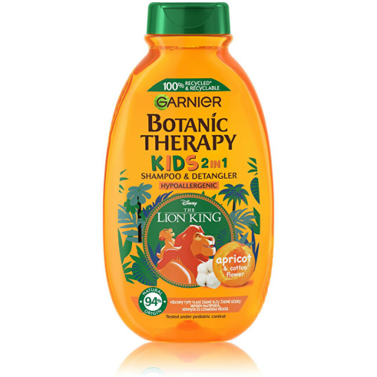 Garnier - Shampoo ja hoitoaine The Lion King Botanic Therapy Apricot (Shampoo &amp; Detangler) 400 ml