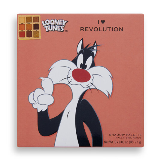 I Heart Revolution - Luomiväripaletti Looney Tunes X Sylvester (Mini Shadow Palette) 9 g
