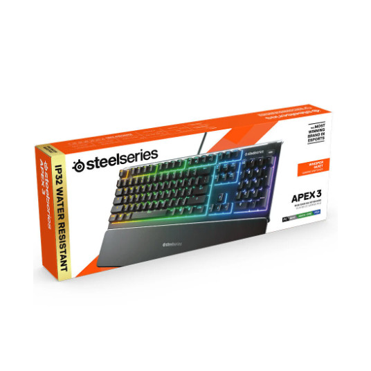 Pelinäppäimistö SteelSeries Apex 3 US 64795