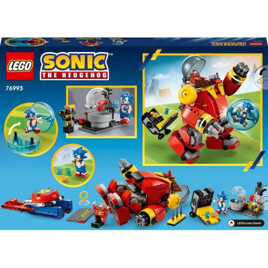 LEGO® 76993 Sonic the Hedgehog™ Sonic vs. Dr. Eggman Kuolemanmuna-robotti