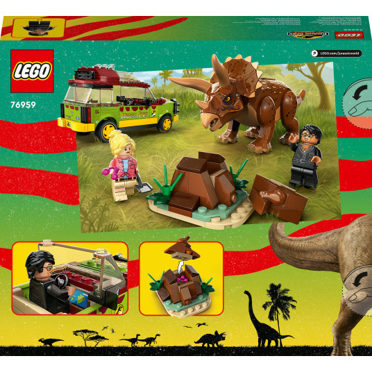 LEGO® 76959 Jurassic World Triceratops -tutkimus