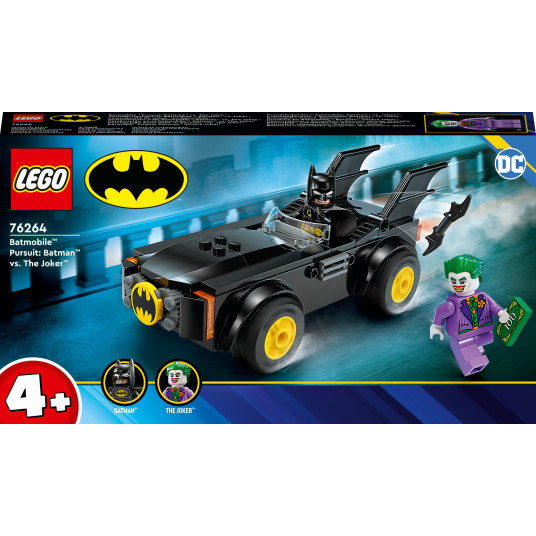 LEGO® 76264 DC Batman-autoajo: Batman ja Jokeri